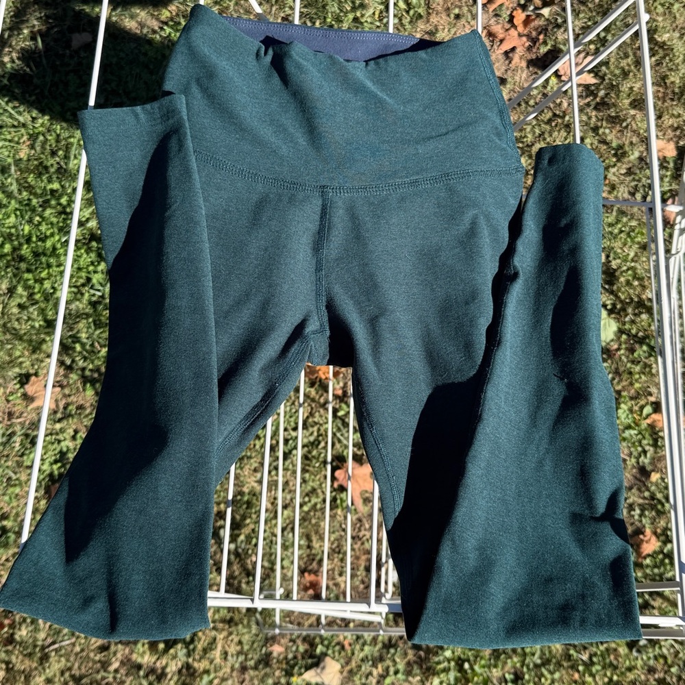 beyond yoga spacedye hunter green leggings